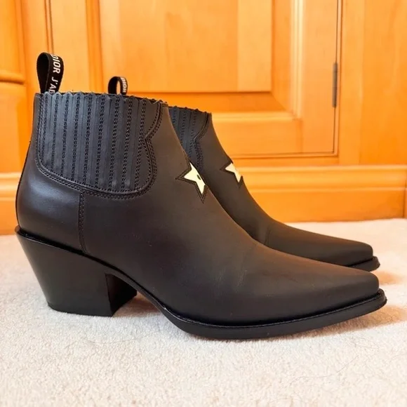 Dior Black Ankle Heeled Boots - Picture 4 of 4